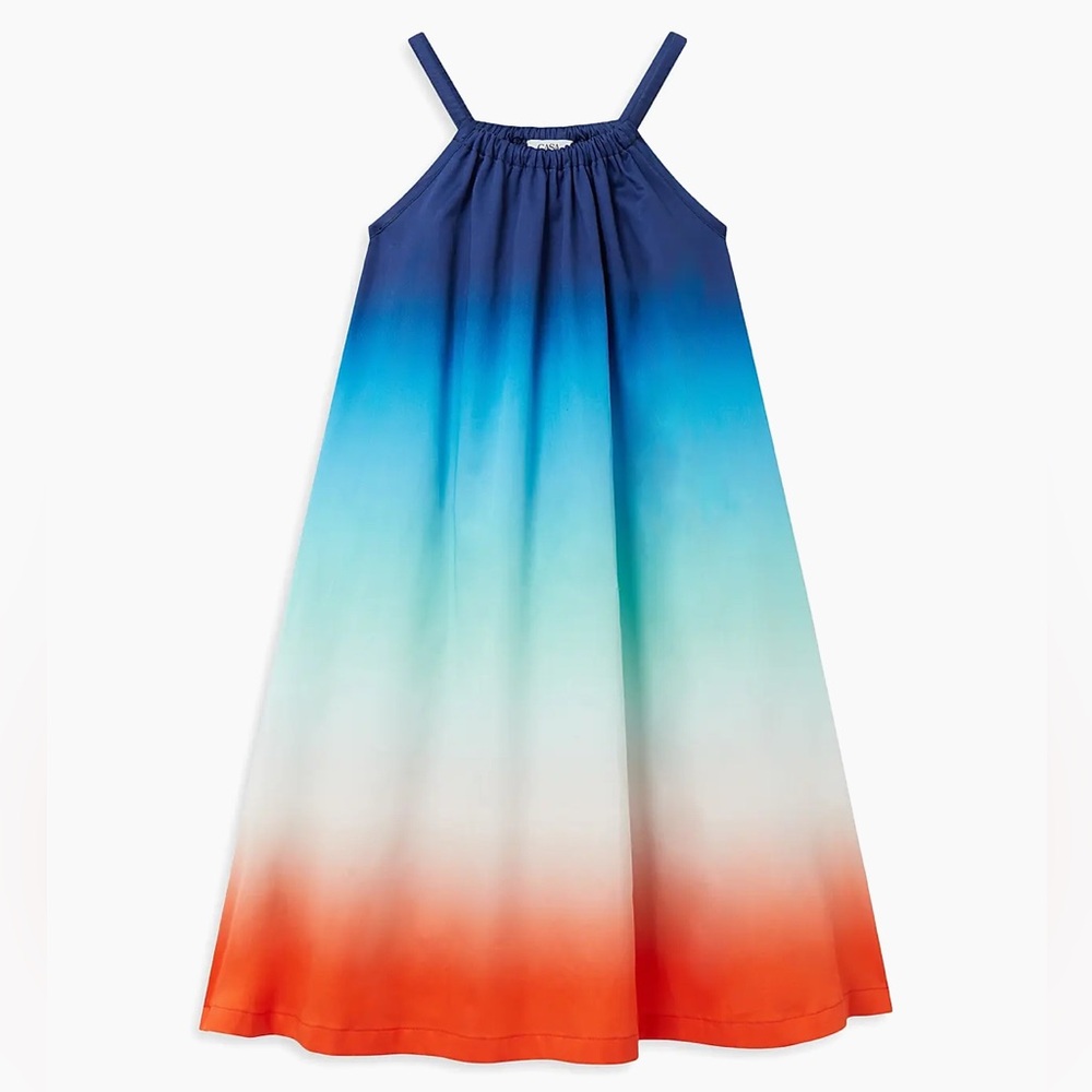 Casablanca Girl's Ombré Tent Dress | Girls Summer Beach Dress | Designer Dress